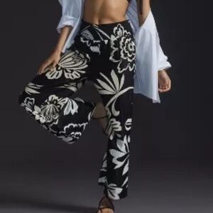 Anthropologie | NWT | Maeve Printed Wide-Leg Pants | Small